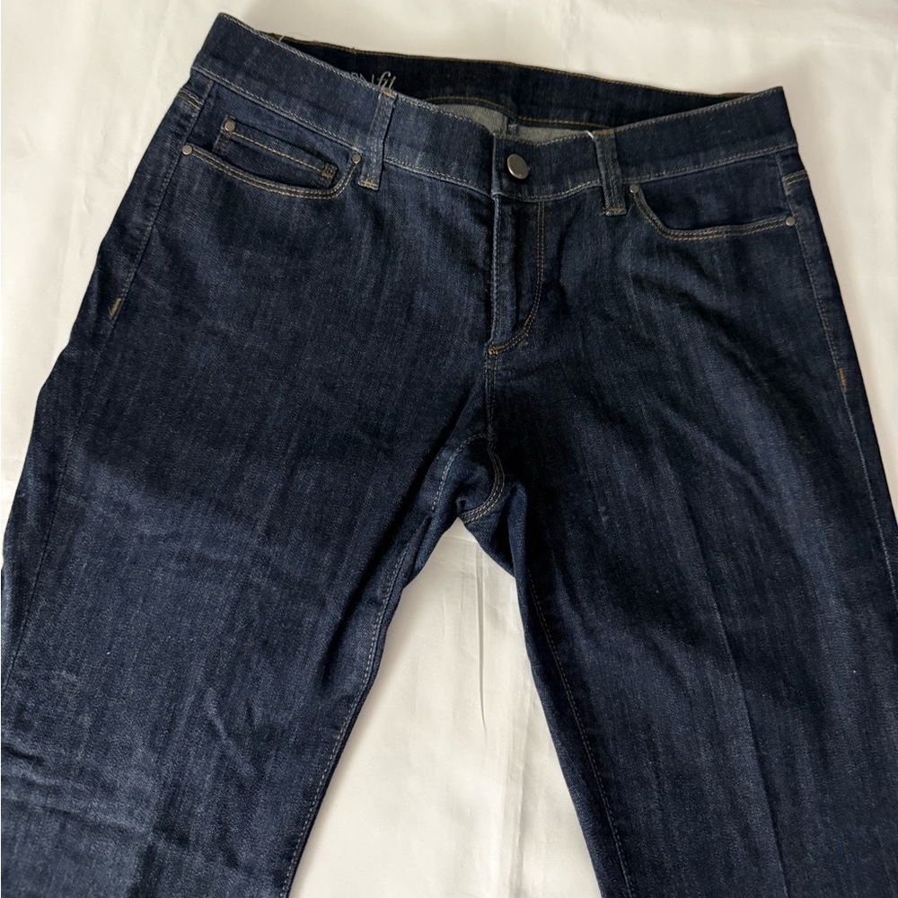 Ann Taylor Modern Fit Dark Wash Petite Jeans - Picture 4 of 10